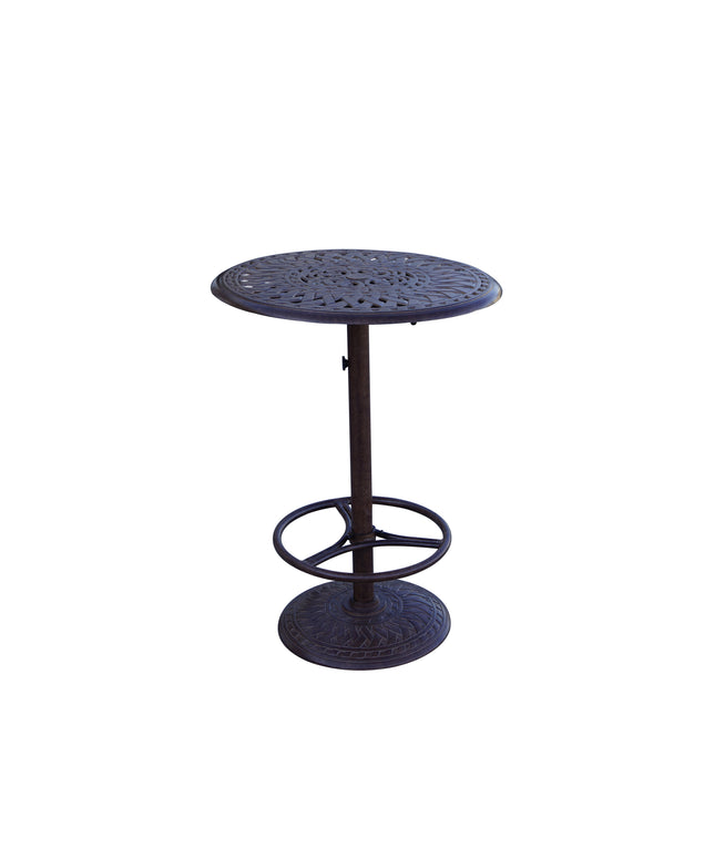 Darlee Series 60 30''Diameter x 40.5"H Round Pedestal Bar Table 201060-BJ - Antique Bronze