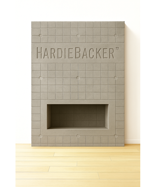 72"w x 96"h x 6"d "Tile Ready" Floor to Ceiling Media Wall for Dimplex 50” IgniteXL Electric Fireplace XLF50