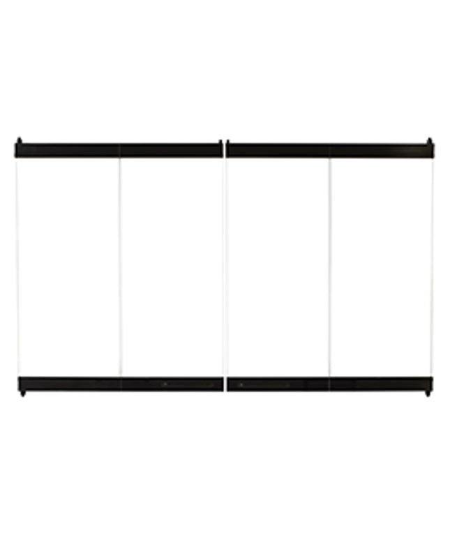 Astria 36" Craftsman Glass Bi-Fold Doors Black F0981