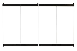 Astria 36" Craftsman Glass Bi-Fold Doors Black F0981