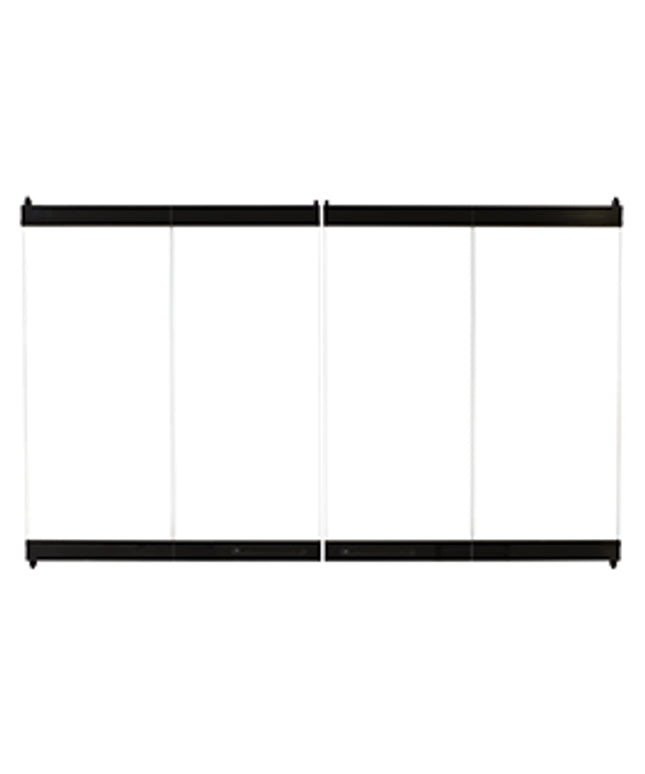 Astria 42" Craftsman Glass Bi-Fold Doors Black F0984 BD42