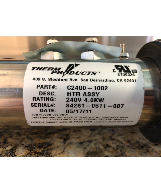 Sundance Spas Stainless Steel Tube Heater, 4 kW 6000-155