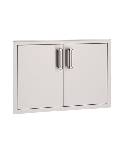 FireMagic 33-1/2"W x 24"H Premium Flush Stainless Steel Double Access Door With Soft Close 53930SC