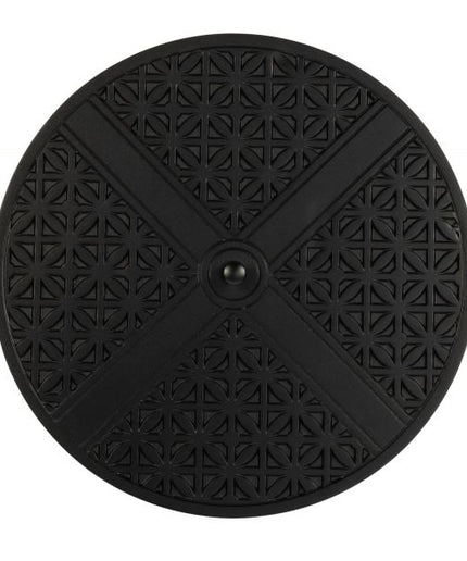Woodard Hampton 48"Diameter x 25"H Round Chat Height Fire Table w/ Carson Base 65M747-05148FP - Textured Black