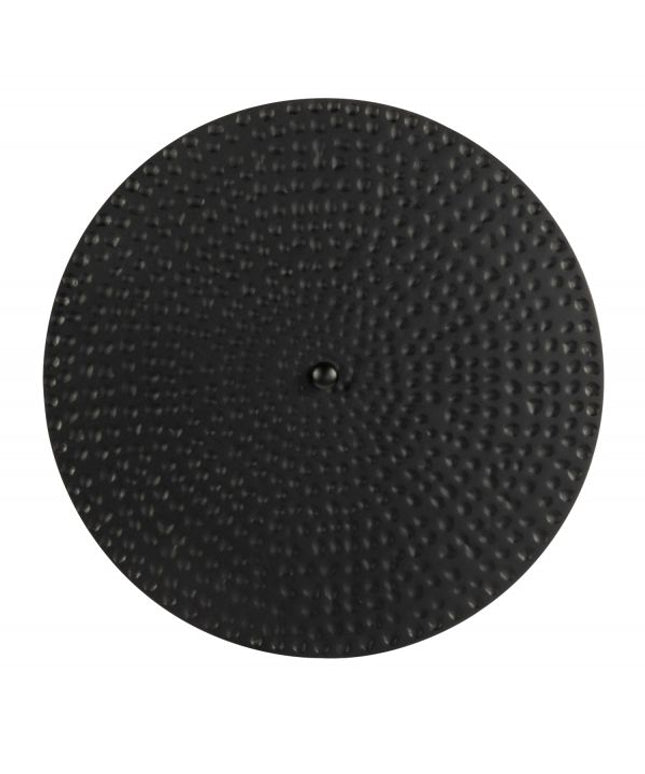 Woodard 48"Diameter x 25"H Round Chat Height Fire Table w/ Hammered Top 4TM348-05348FP - Textured Black