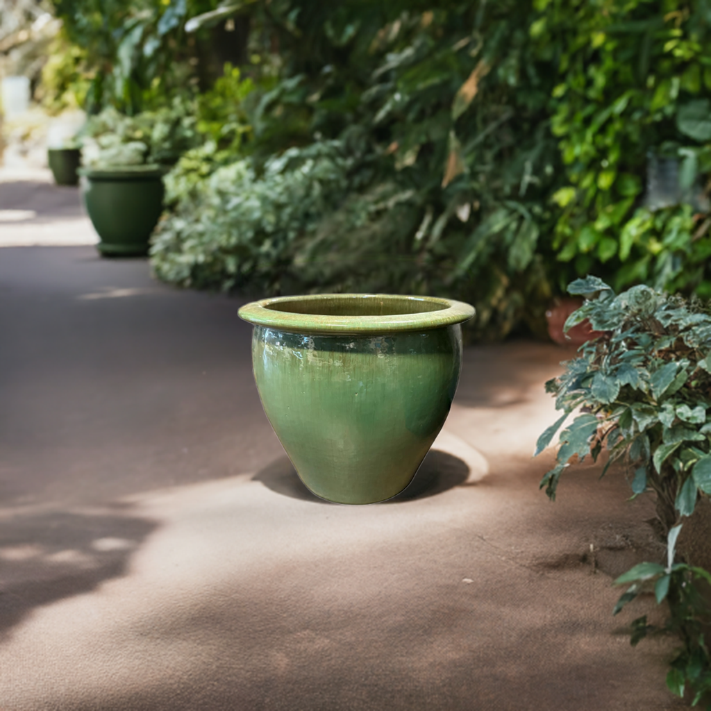 fish bowl planter pots Fish Bowl Pot 17.5