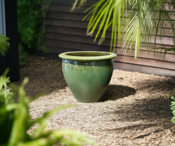 garden ceramic plant pots Fish Bowl Pot 17.5