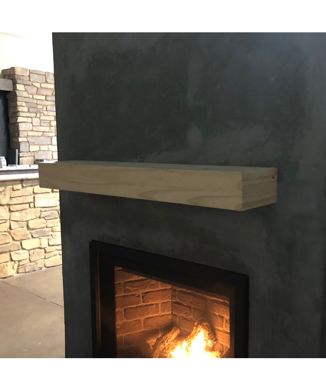 Pearl Mantels 48" Cherokee Wood Fireplace Mantel Shelf with Corbels 355-48 - Unfinished (Display Model)