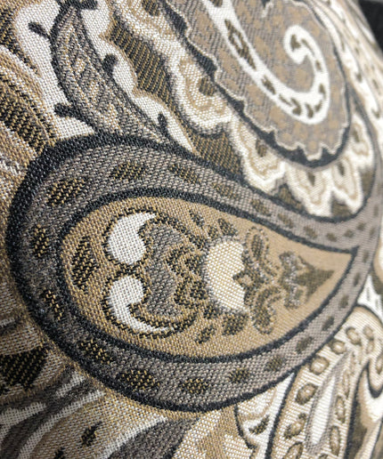 Castelle 17" Square Throw Pillow CS17-J-S0B La Belle Charcoal Grade J Sunbrella
