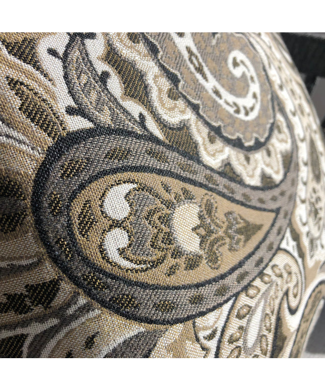 Castelle 17" Square Throw Pillow CS17-J-S0B La Belle Charcoal Grade J Sunbrella