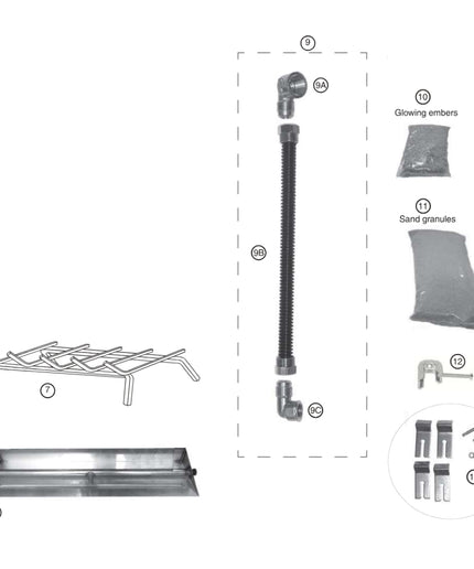 18" G45 Stainless Steel Outdoor Triple T Burner System