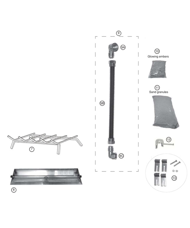 18" Real Fyre G45 Stainless Steel Outdoor Triple T Burner System G45-18-SS