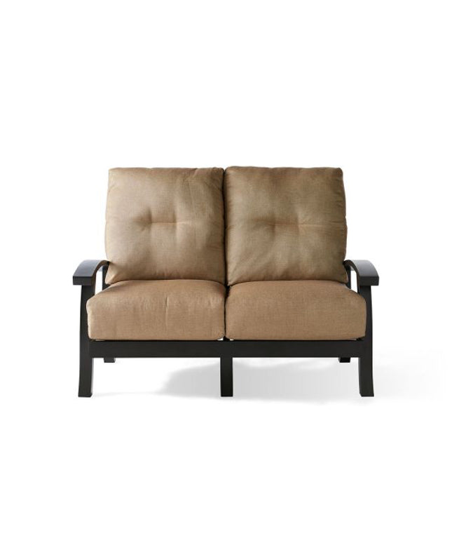 Mallin Georgetown Cushion Love Seat GT-482 - Bronze / Verona Mushroom