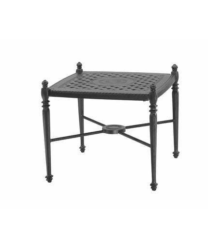 Gensun Grand Terrace 21"W x 21"D x 23.5"H Square End Table 10340E21 - Desert Bronze