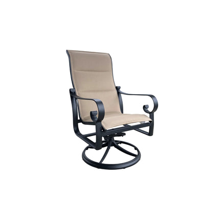 Collection image for: Outdoor Padded Sling Swivel Rocking Dining Chairs