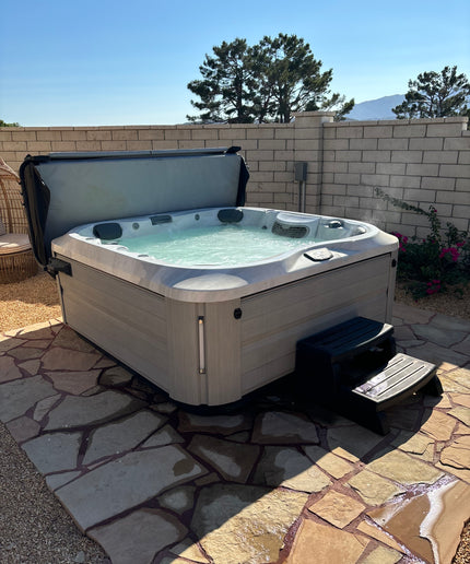 Jacuzzi® J-335™ Hot Tub Package - Platinum Brushed Gray (2022 Pre-Owned)