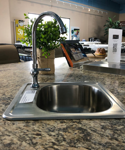 FireMagic 14-7/8″W x 14-7/8″D x 6″H Stainless Steel Outdoor Sink w/ Cold Water Faucet 3587/3588