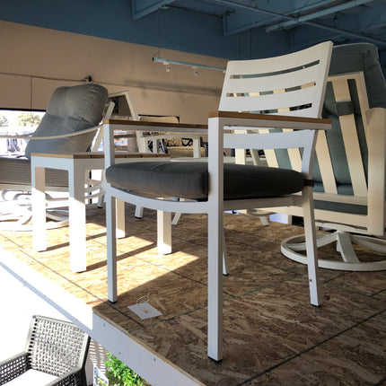 Collection image for: Outdoor Sling Low Back Stationary Dining Chairs