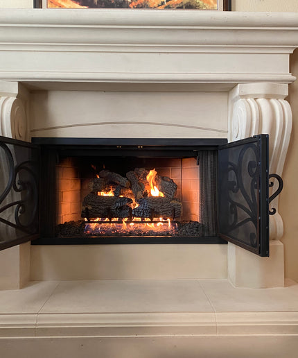 24" Real Fyre Charred Oak Gas Log Set with Match Ignition
