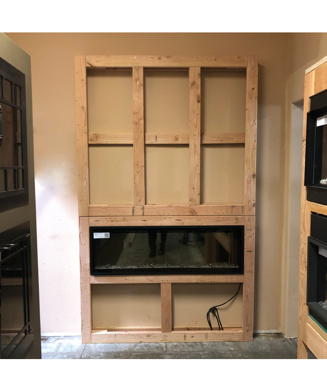 120"w x 96"h x 6"d Media Wall Framing Kit for Dimplex 100” IgniteXL Electric Fireplace XLF100