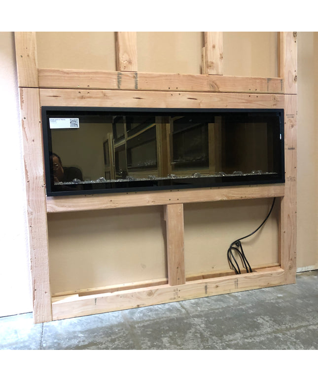100" Electric Fireplace & 144"W x 96"H Media Wall Installation