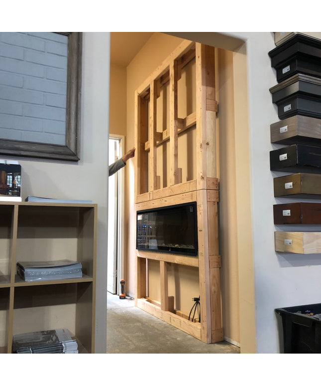 84"w x 96"h x 6"d Media Wall Framing Kit for Dimplex 74” IgniteXL Electric Fireplace XLF74