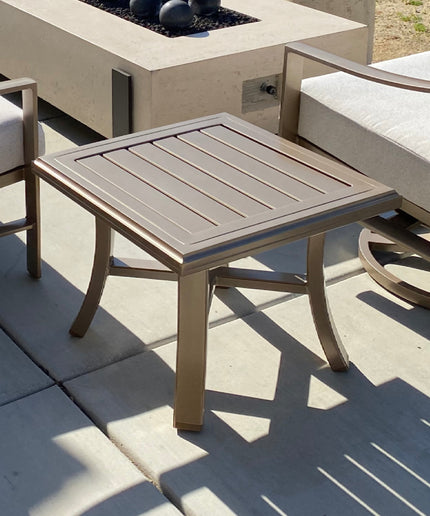 Tropitone Banchetto 24 Inch Square Tea Table 401138 - Almond Silk