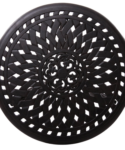 Darlee Series 60 22"Diameter x 21"H Round Cast Aluminum End Table 201060-R - Antique Bronze