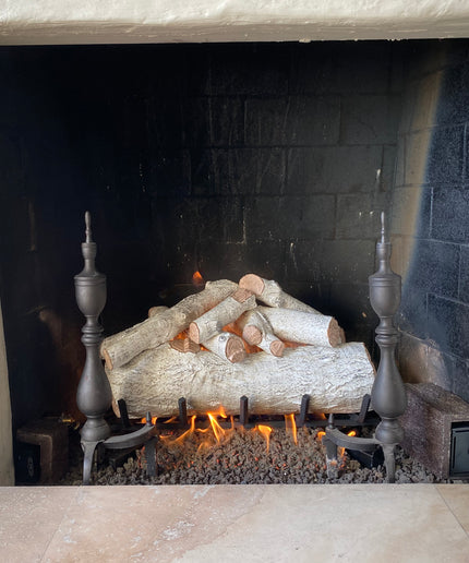 24" Real Fyre Mountain Birch Gas Log Set with Remote Ignition