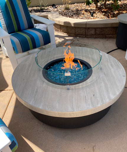 Telescope Leeward 6-Piece Sofa Set with Firepit - Snow / Calypso
