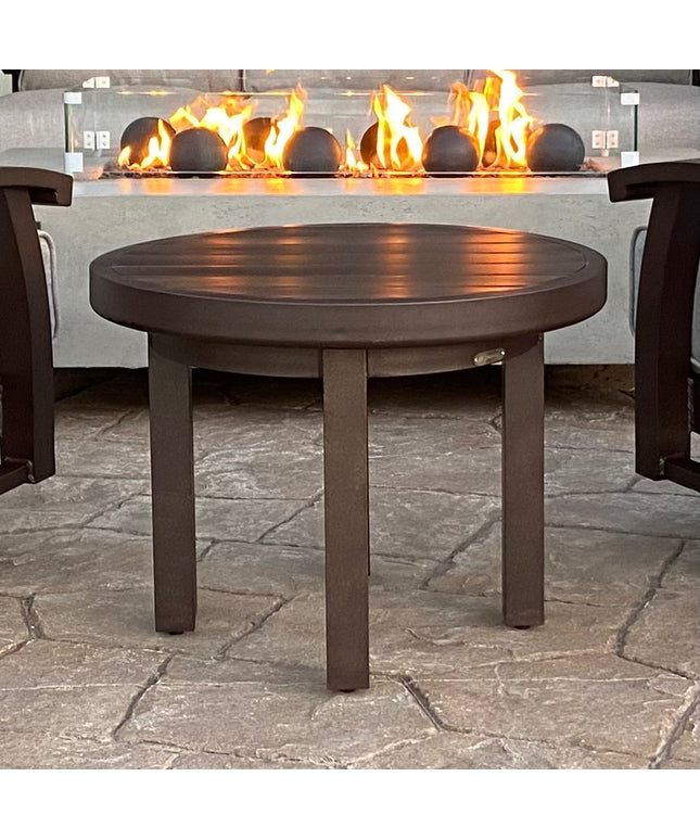Mallin Trinidad 24" Round End Table 3-C024 - Bronze