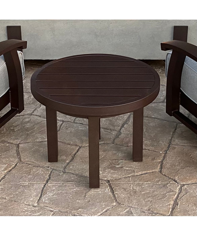 Mallin Trinidad 24" Round End Table 3-C024 - Bronze