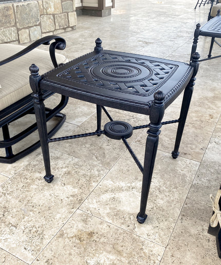 Gensun Grand Terrace 21"W x 21"D x 23.5"H Square End Table 10340E21 - Desert Bronze