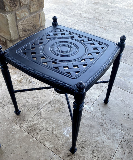 Gensun Grand Terrace 21"W x 21"D x 23.5"H Square End Table 10340E21 - Desert Bronze