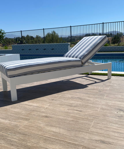 Telescope Leeward MGP Cushion Armless Chaise Lounge 86N6894 - Snow / Denim