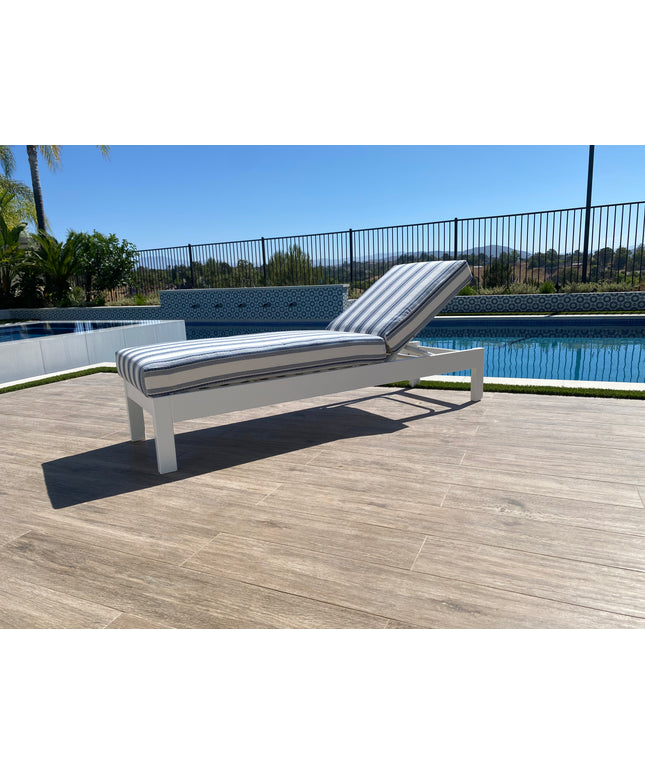 Telescope Leeward MGP Cushion Armless Chaise Lounge 86N6894 - Snow / Denim