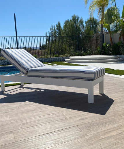 Telescope Leeward MGP Cushion Armless Chaise Lounge 86N6894 - Snow / Denim