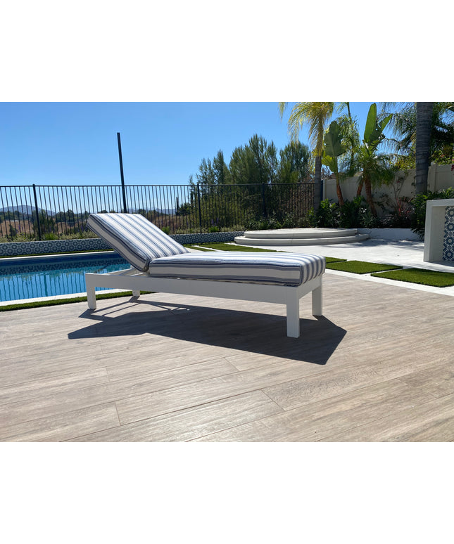 Telescope Leeward MGP Cushion Armless Chaise Lounge 86N6894 - Snow / Denim