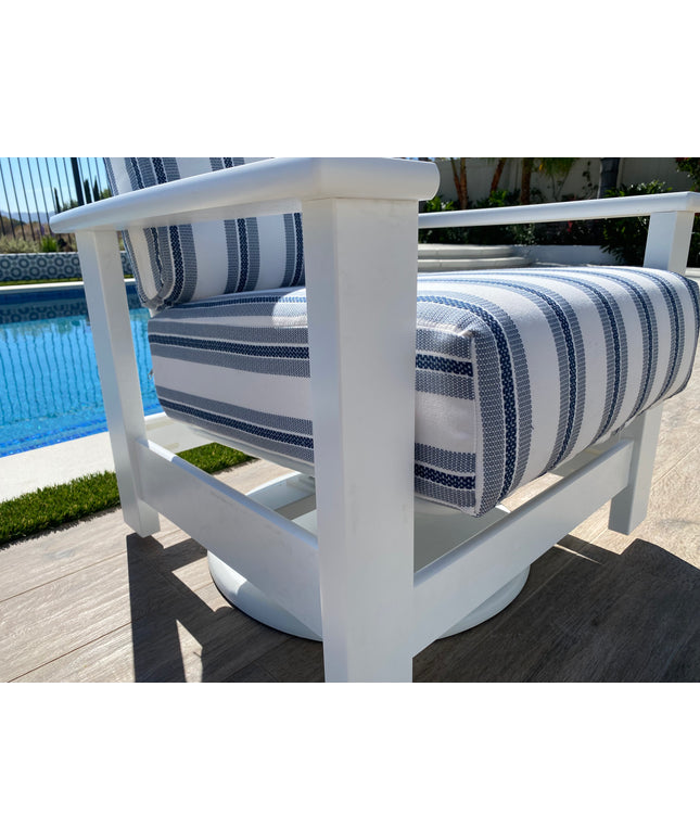 Telescope Leeward MGP Cushion Swivel Hidden Rocker 8696894 - Snow / Denim