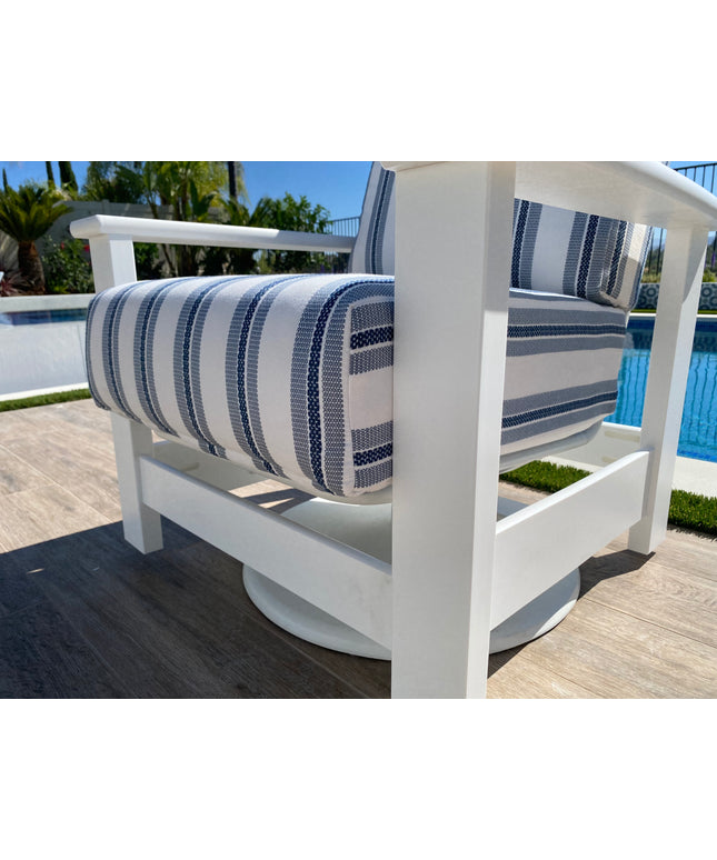 Telescope Leeward MGP Cushion Swivel Hidden Rocker 8696894 - Snow / Denim