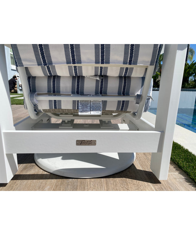 Telescope Leeward MGP Cushion Swivel Hidden Rocker 8696894 - Snow / Denim