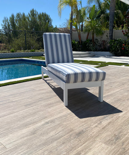 Telescope Leeward MGP Cushion Armless Chaise Lounge 86N6894 - Snow / Denim