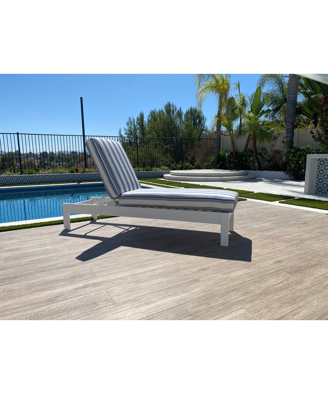 Telescope Leeward MGP Cushion Armless Chaise Lounge 86N6894 - Snow / Denim