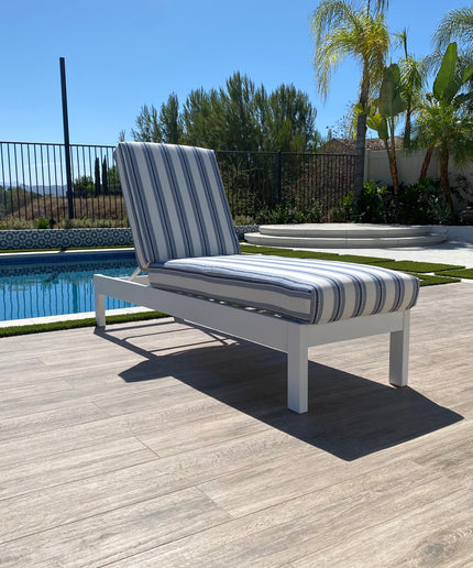 Telescope Leeward MGP Cushion Armless Chaise Lounge 86N6894 - Snow / Denim