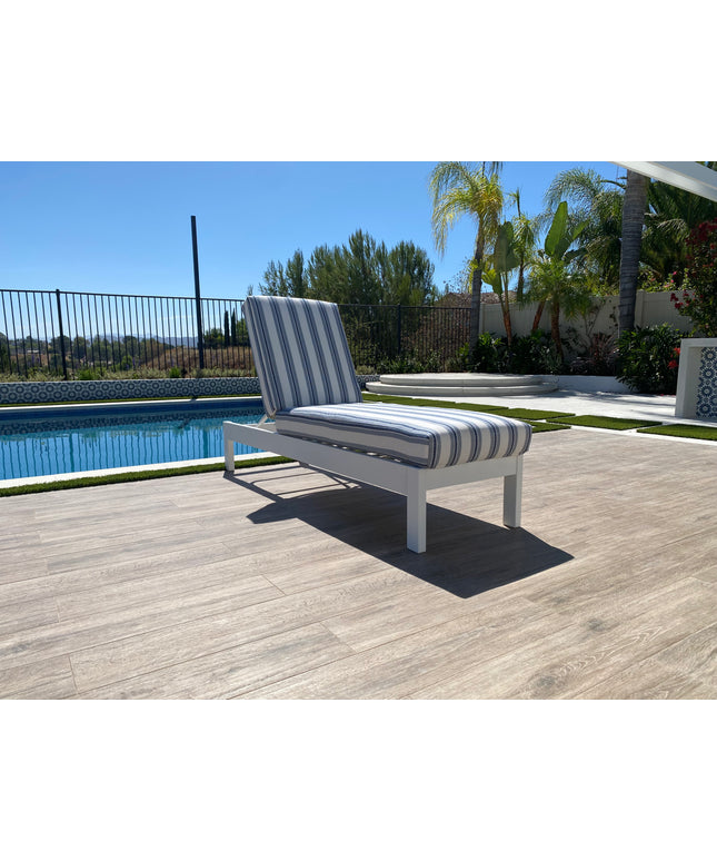 Telescope Leeward MGP Cushion Armless Chaise Lounge 86N6894 - Snow / Denim