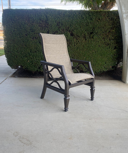 Castelle Villa Bianca Padded Sling Dining Chair CP1196P-F