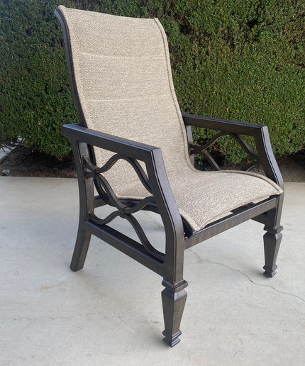 Castelle Villa Bianca Padded Sling Dining Chair CP1196P-F