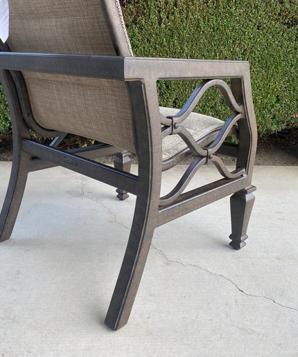 Castelle Villa Bianca Padded Sling Dining Chair CP1196P-F