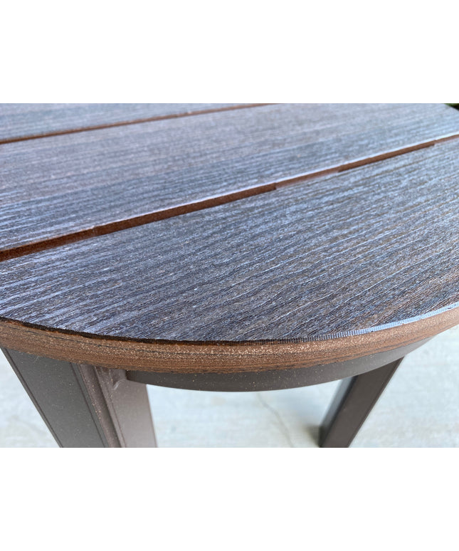 Telescope 21" Round Rustic Polymer End Table 514KRU001 Kona / Rustic Chestnut