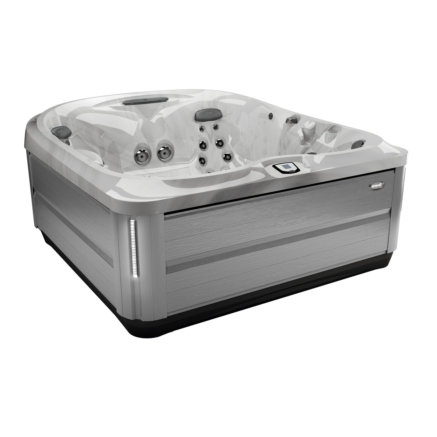 Jacuzzi® J-475™ Hot Tub Package - Platinum Brushed Gray
